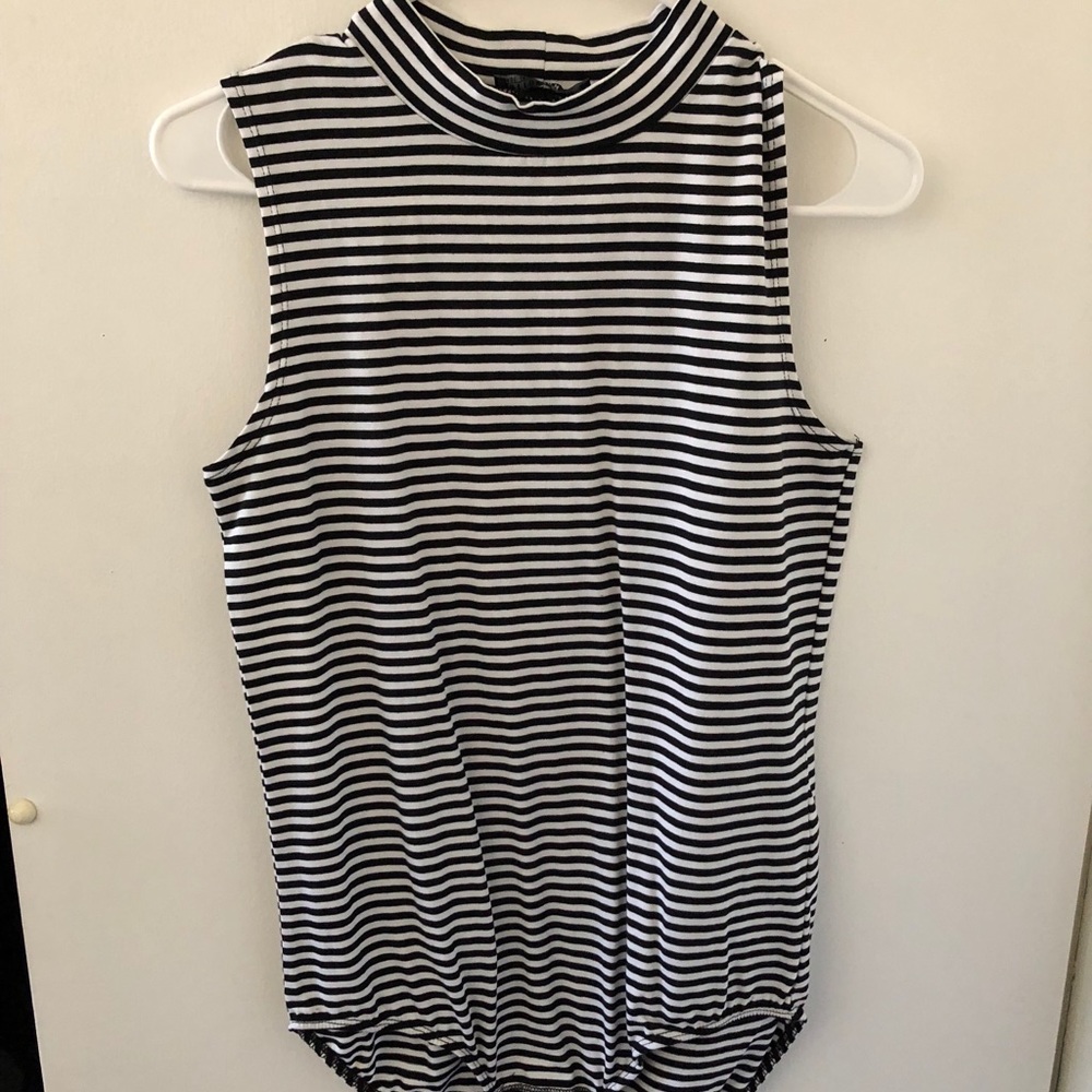 Striped body suit thingy